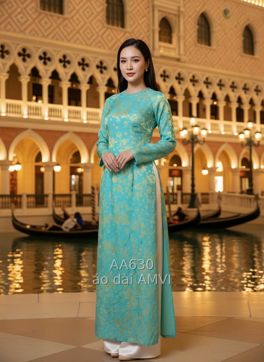 Áo dài gấm - AA630