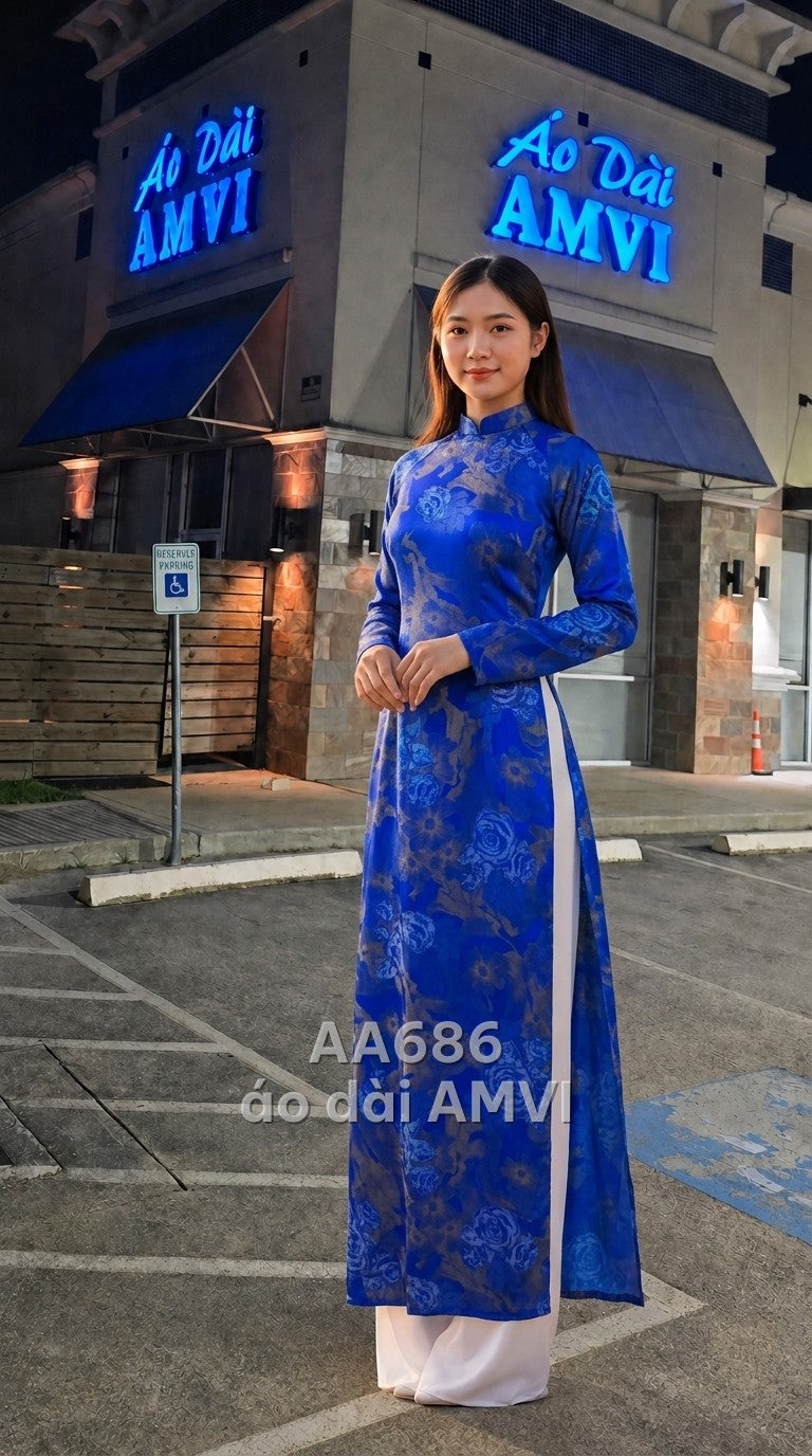 Top / Darted / Boat neck / Long sleeves - fitted cuffs / Double A-line - AA686