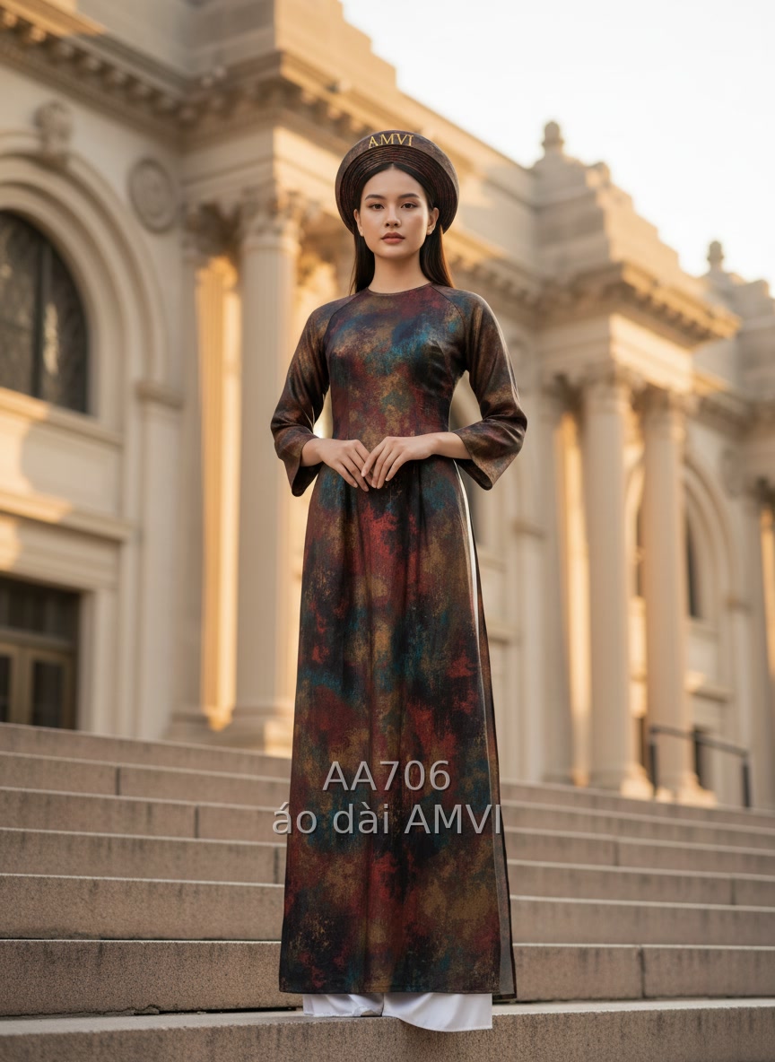 Áo dài gấm - AA706
