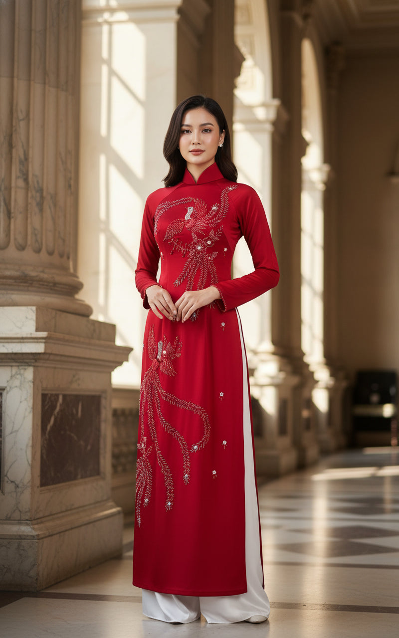 Áo AA598 - Áo Dài AMVI