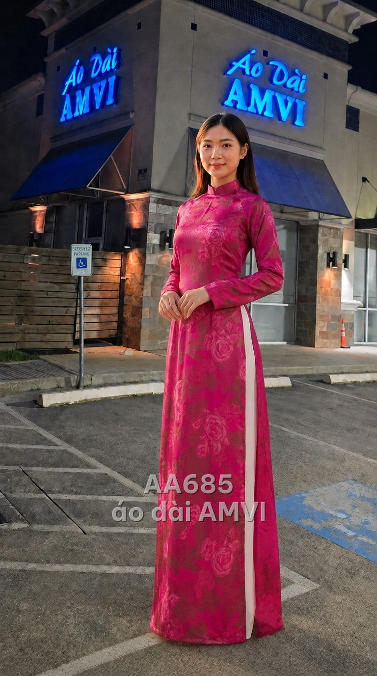 Dress / Dart / Boat neck / Long sleeves - fitted cuffs / 2 A-line panels - AA685